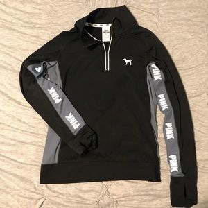 PINK Ultimate reflective half zip sport